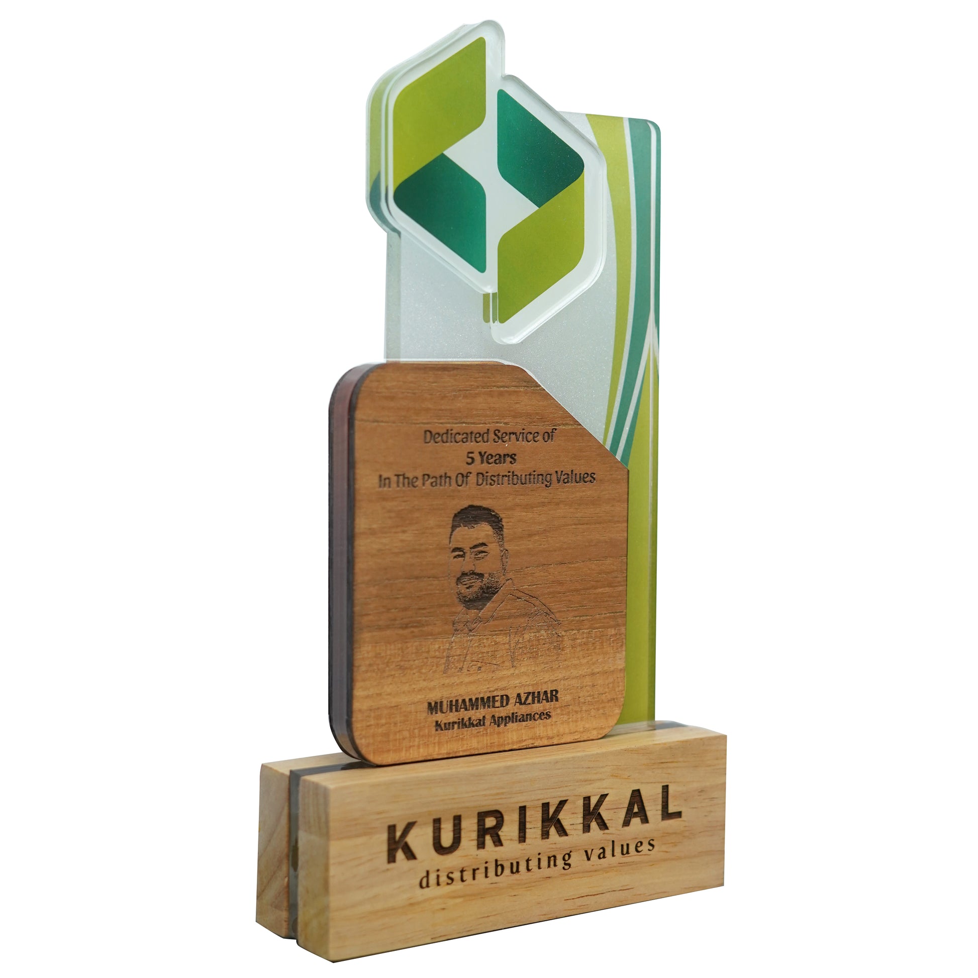 Customized Wooden Memento Corporate Award