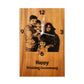 Customized Photo Engraved Wooden Wall Clock