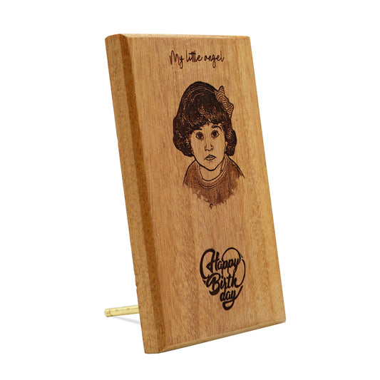 Personalized Photo Carved Wooden Plaque: The Perfect Gift for Kids, Her, and Him