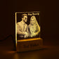Couple Photo Engraved Night Lamp Gift