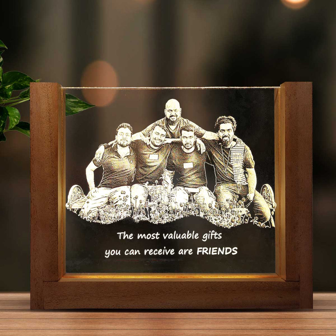 Picloon wedding gift for couples Gift for best friend gift for men  Customizable Photo birthday gift fro friend Engraved Night Lamp, Birthday  Gift For