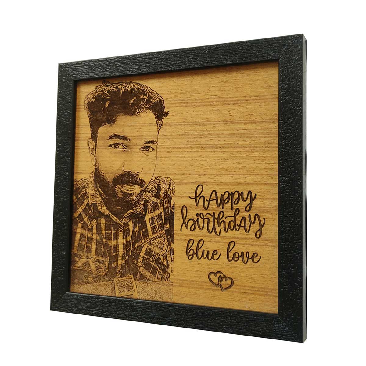 Customized Wood Engraved Photo Frame Gift