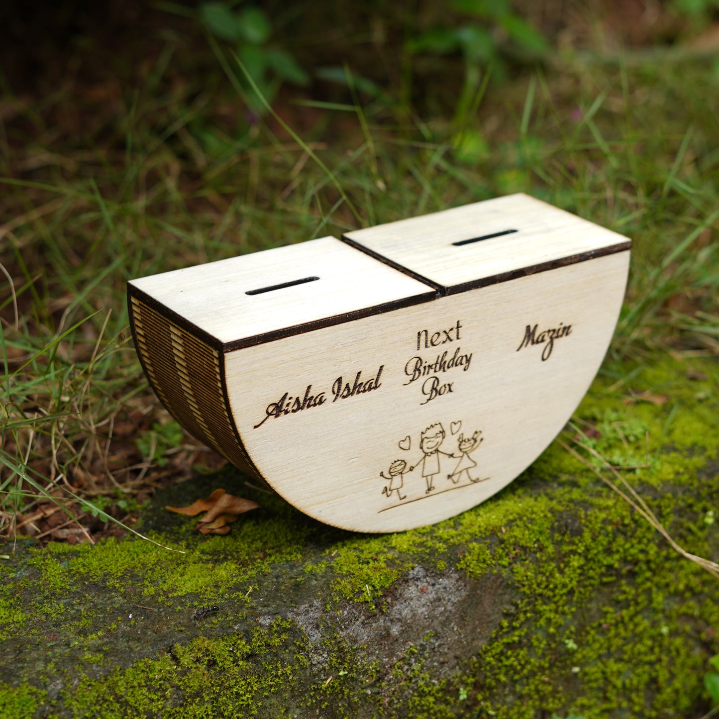 Customised  Wooden Money Saving Box | Piggy box