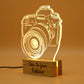 Personalized Camera 3D Illusion Acrylic led lamp Night lamp