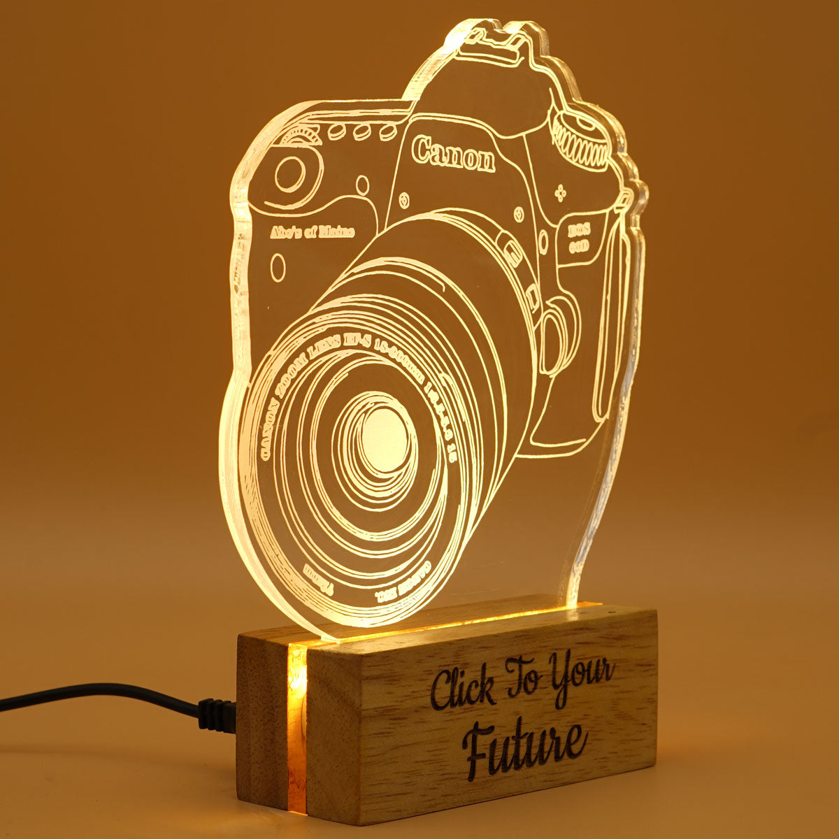 Personalized Camera 3D Illusion Acrylic led lamp Night lamp