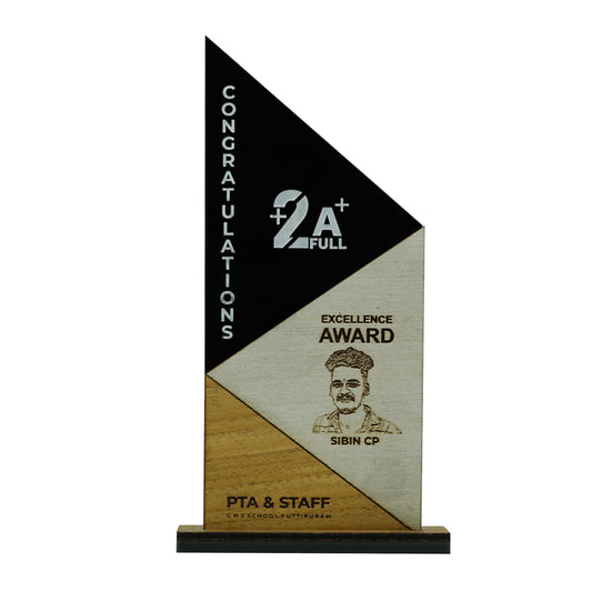 Wood Engraved Acrylic Memento/Award